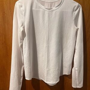 Lululemon White Long Sleeve Top